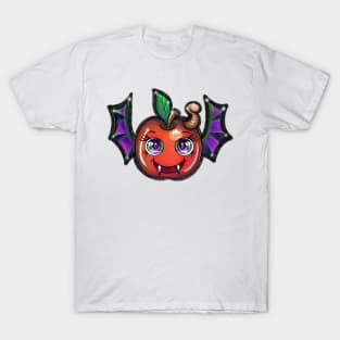 Kawaii Fruit Bat (Black) T-Shirt